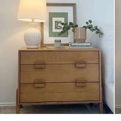 Article Oak 3 Drawer Chest 