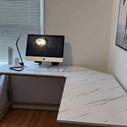 $50!!! White marble desk