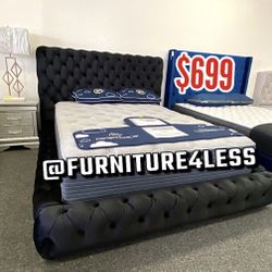 New new King Bed Frame With Mattress 