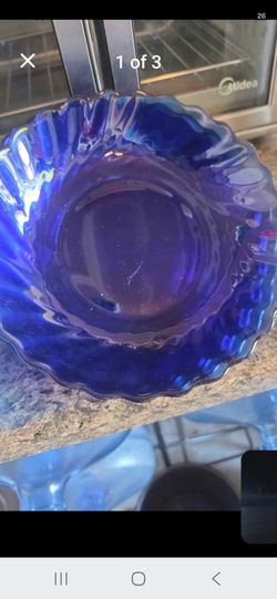 Blue Glass Bowls set of 4