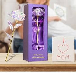 Mother’s Day Gift Multi color artificial rose with Love stand 