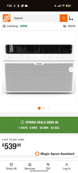 Large room smart toshiba window ac unit
