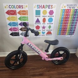  STRIDER Bike 12 Balance Bike  Pink