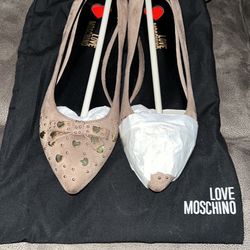 Love Moschino Ballet Flats Size 8