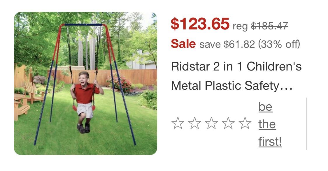 Single Kids Swing 