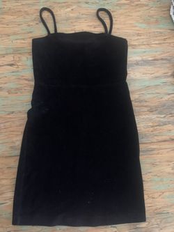 Black Velvet Dress-small
