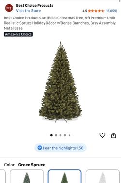 9 foot Christmas tree
