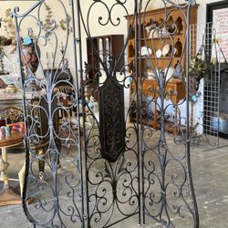 Vintage Ornate Metal Rook Divider  
