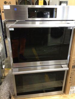 LG STUDIO WDES9428F 30" Built-In Electric Convection Double Wall Oven with Air Fry and Sous Vide - Stainless steel