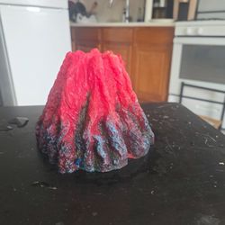 Aquarium volcano decoration