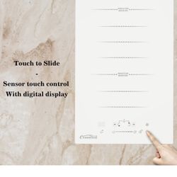 2 Burners Induction Cooktop,Built in 12 Inch Electric Cooktop with Flex Zone, SliderTouch Control, Power Boost, Kid Safety Lock, 9 Power Levels, White