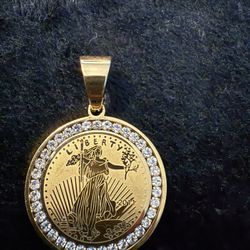 Coin Pendants Stainless Steel 