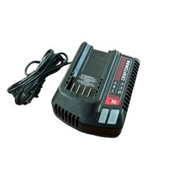 CRAFTSMAN V20 Battery Charger, LED Charging Indicator, Compatible with all CRAFTSMAN V20 Power Tool and Outdoor Tool Batteries (CMCB104)
