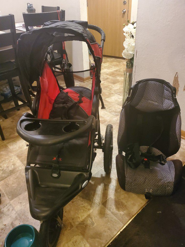 Xcel Stroller And Cosco Car Seat