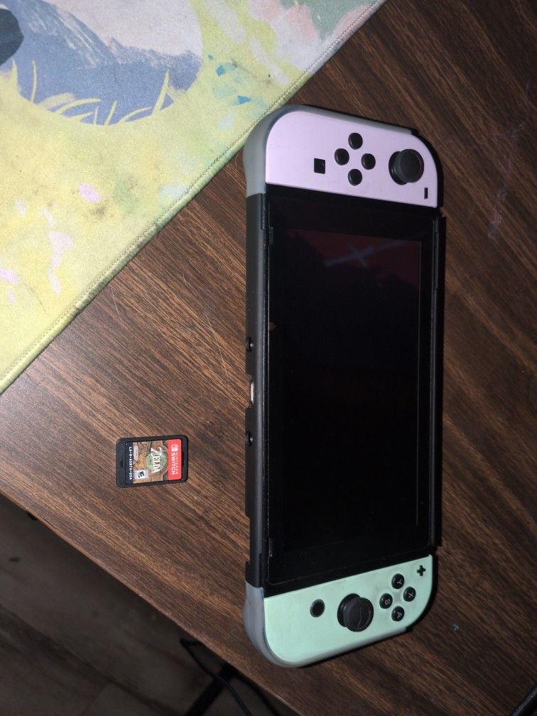 Nintendo Switch W/ Case W/ 256GB SD Card And Totk