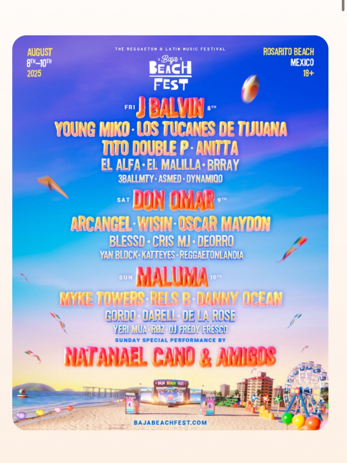 Baja Beach Fest 2025 VIP Tickets