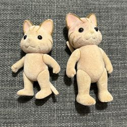 Calico Critters Sandy Cat Adult & Child Tabby