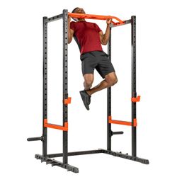 Olympic squat rack w/ bench