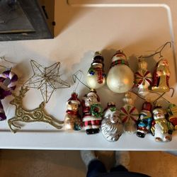Assortment Vintage Glass Ornaments