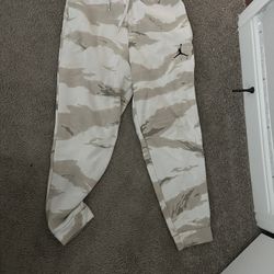 Jordan White Camo Sweat Pants 