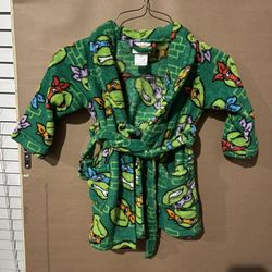 Ninja Turtles Nickelodeon Toddler Robe Size 2T
