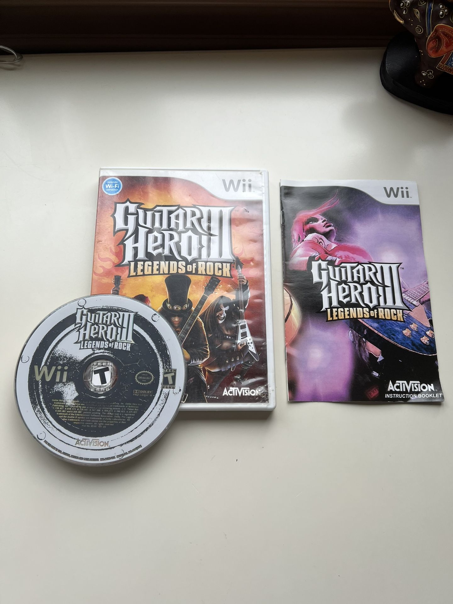 Guitar Hero III Legends of Rock Nintendo Wii Complete in Box CIB Tested Working