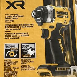 Dewalt 3 Speed High Torgue Impact Driver (Tool Only)