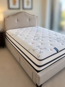 FREE Queen Storage Bed + Beautyrest Mattress — Must Go by Wednesday