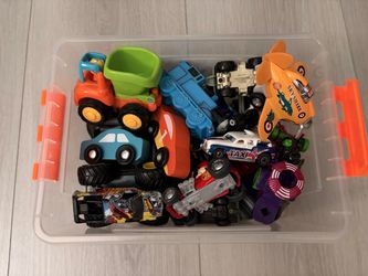 Mixed Lot of Toy Cars and Trucks
