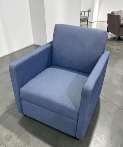 Corporate Blue Lounge Chair – Floor Model – $200 📦 Florida