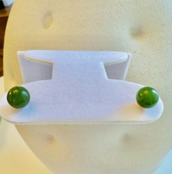 14k Gold Natural Stone Earrings 