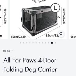 Dog Carrier- Collapsible 