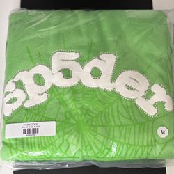 Sp5der hoodie in slime green