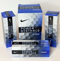 Nike Power Distance High Golf Balls 21 Ball Lot 7 Sleeves New 2-Piece Distance