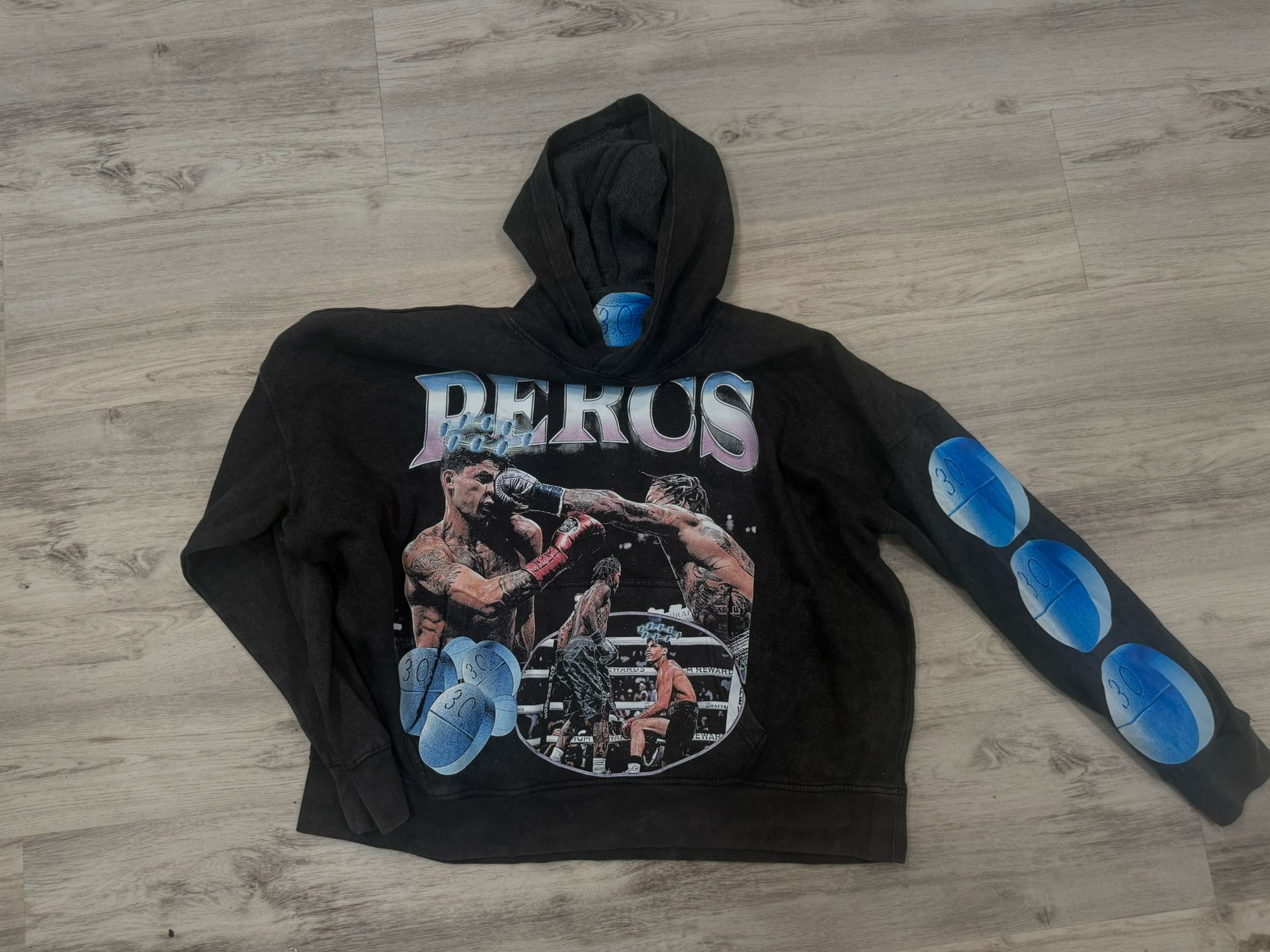 Whole Lotta Percs Hoodie In Shadow Grey