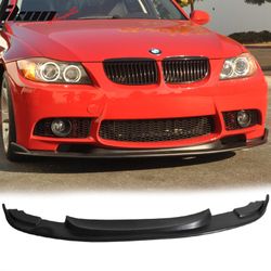 Fits 2006-2011 BMW E90 H Style Front Bumper Lip Spoiler Aftermarket M Bumper Only