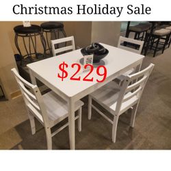 5 Piece Dining Table Set  // Christmas Holiday Sale 