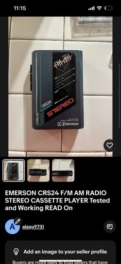Vintage Emerson CRS24 Stereo Cassette Player