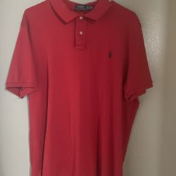 Red polo Ralph Lauren Sz 2x Short Sleeve 