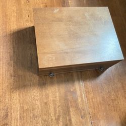 Wooden Silverware / Jewelry Chest with Drawer