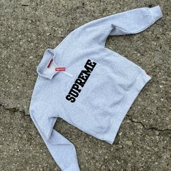 Supreme Men's Collegiate Half Zip Pullover| Size medium