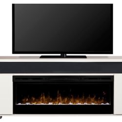 FREE Soundbar + Cozy 🔥 Fireplace TV Console Storage