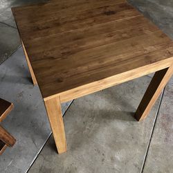 Wooden table- Teak. Great Dining Area Or Breakfast Nook Table 