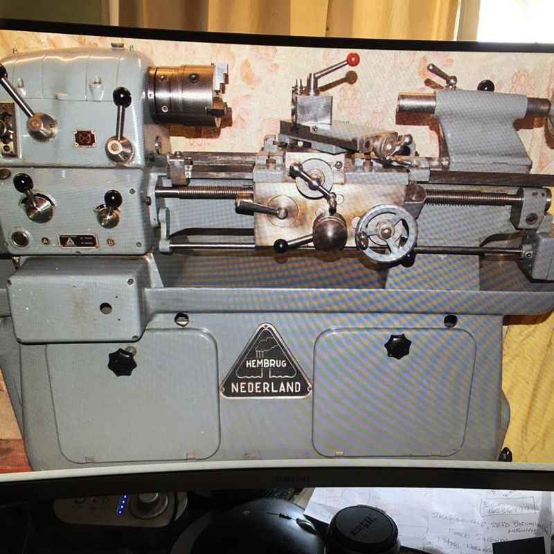Hembrug DR1 tool room Lathe with Some tooling And DRO Thron In! !