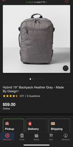 New without tags Made by Design Hybrid backpack.