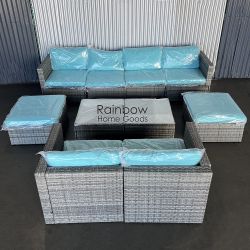 10pc Outdoor Patio Furniture Sectional Set