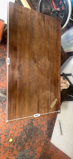 Wooden and metal coffee table