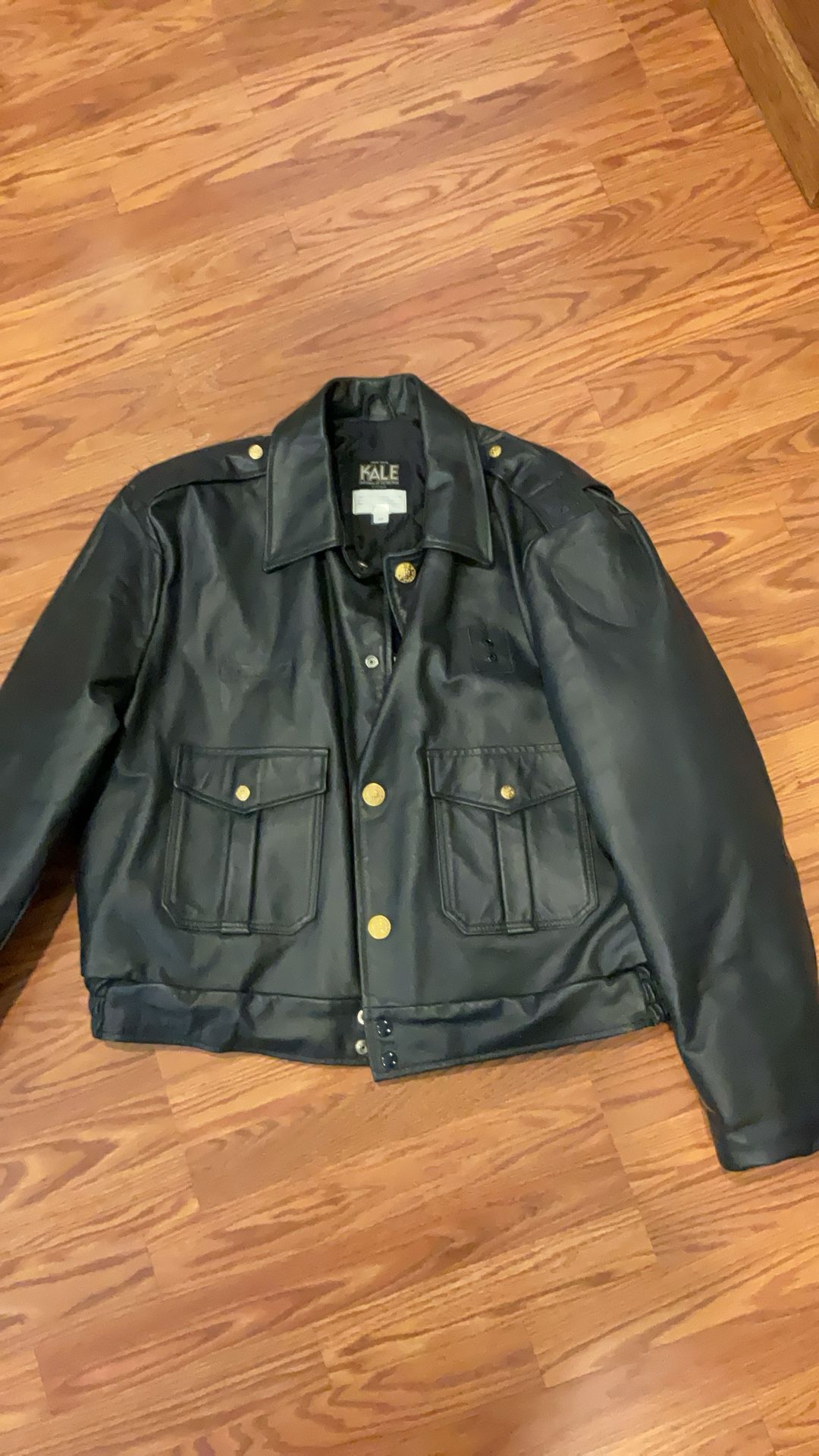 Leather Police Jacket