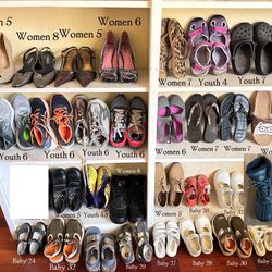 Women/girl/boy/toddler sandals, flip flops, crocs, soccer cleats, snow boots, dress heels, little kid boutique new shoes
