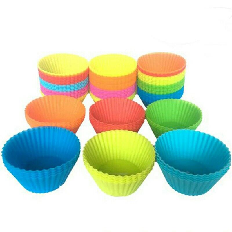 Silicone cupcakes mold 12 pcs